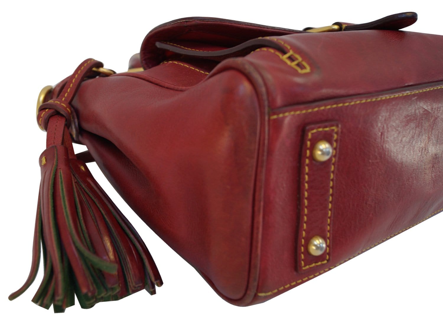 Dooney & Bourke, Bags, Dooney Bourke Red Florentine Smith Shoulder Bag