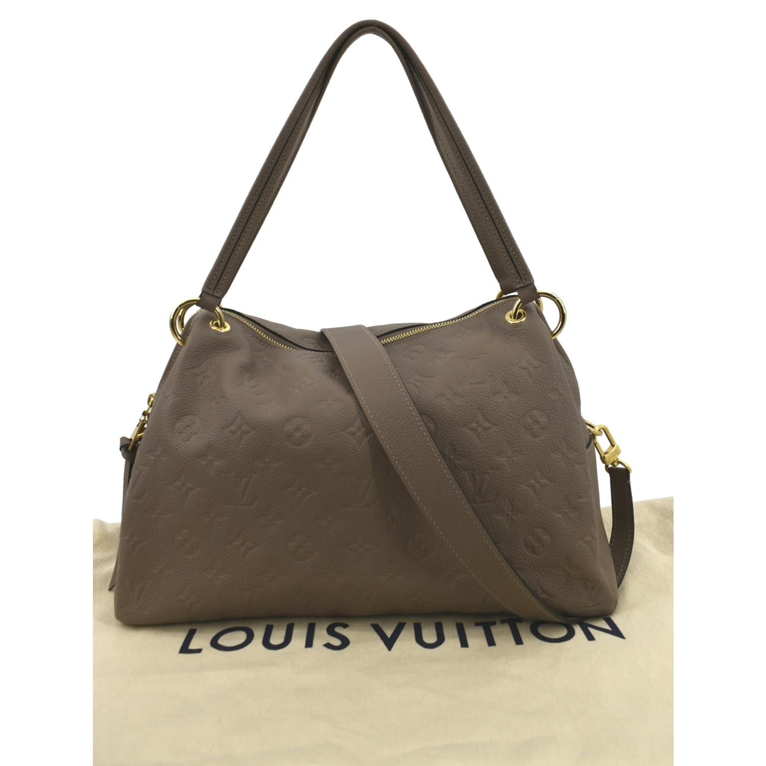 Louis+Vuitton+Ponthieu+Clutch+PM+Black+Leather for sale online