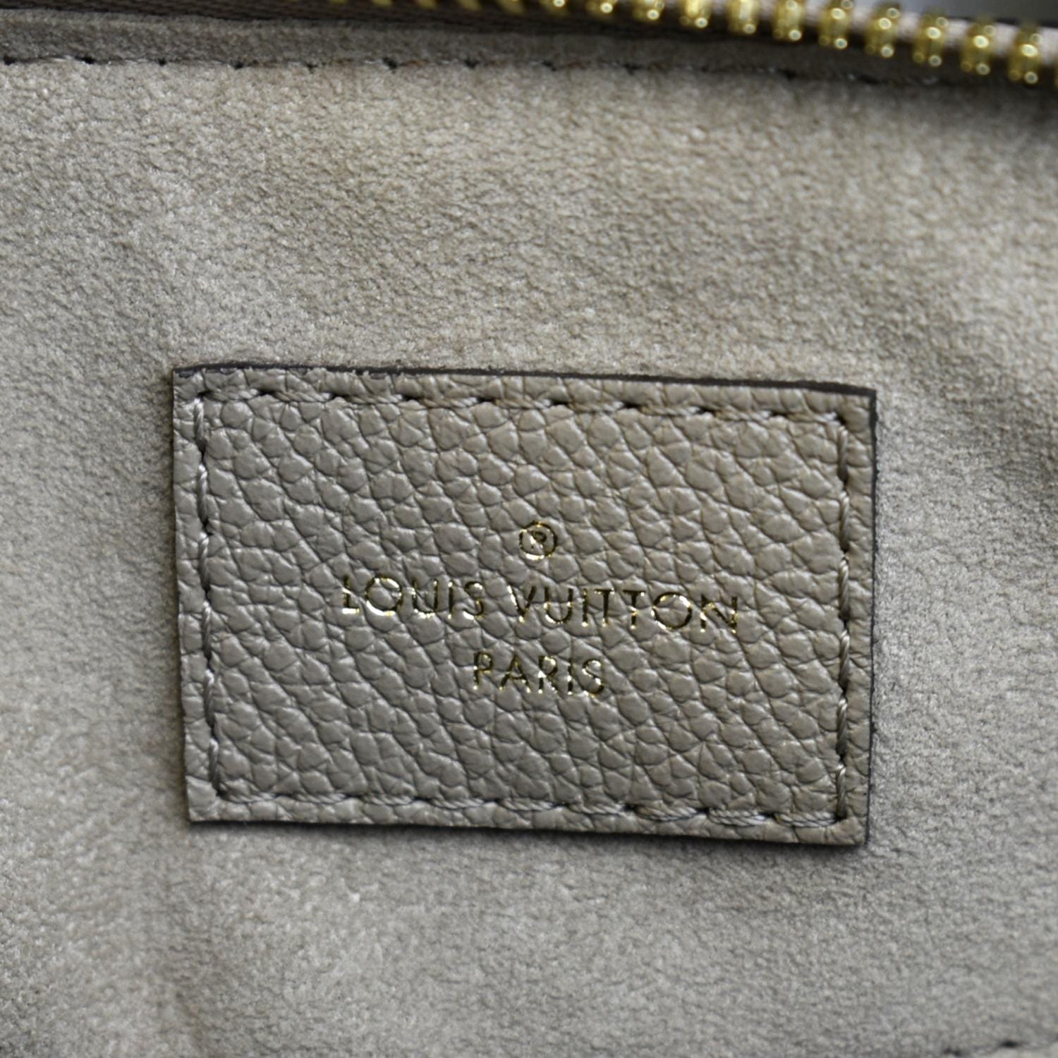 Louis Vuitton Tourterelle Empreinte Monogram Giant Speedy Bandouliere 25 Bag  For Sale at 1stDibs