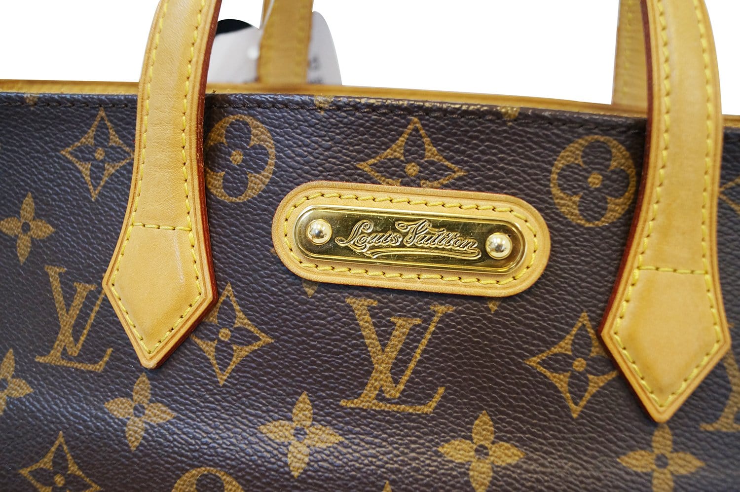 Louis Vuitton Wilshire Brown Gold Plated Handbag (Pre-Owned)