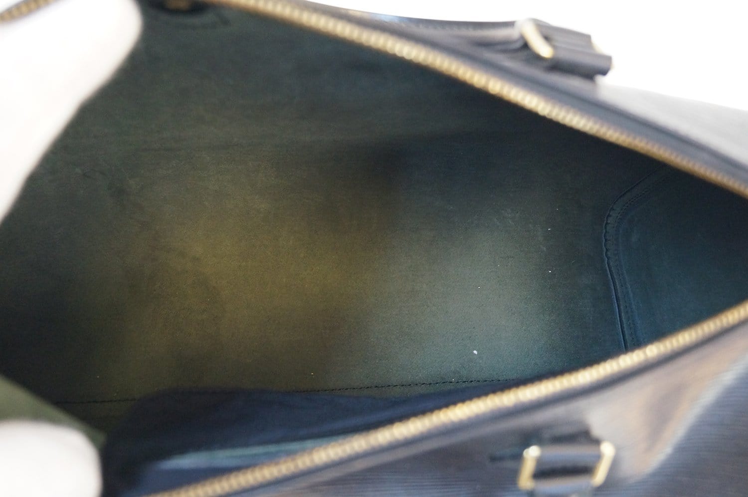 Authentic LOUIS VUITTON Speedy 35 Blue Epi Leather Boston Hand Bag #53647