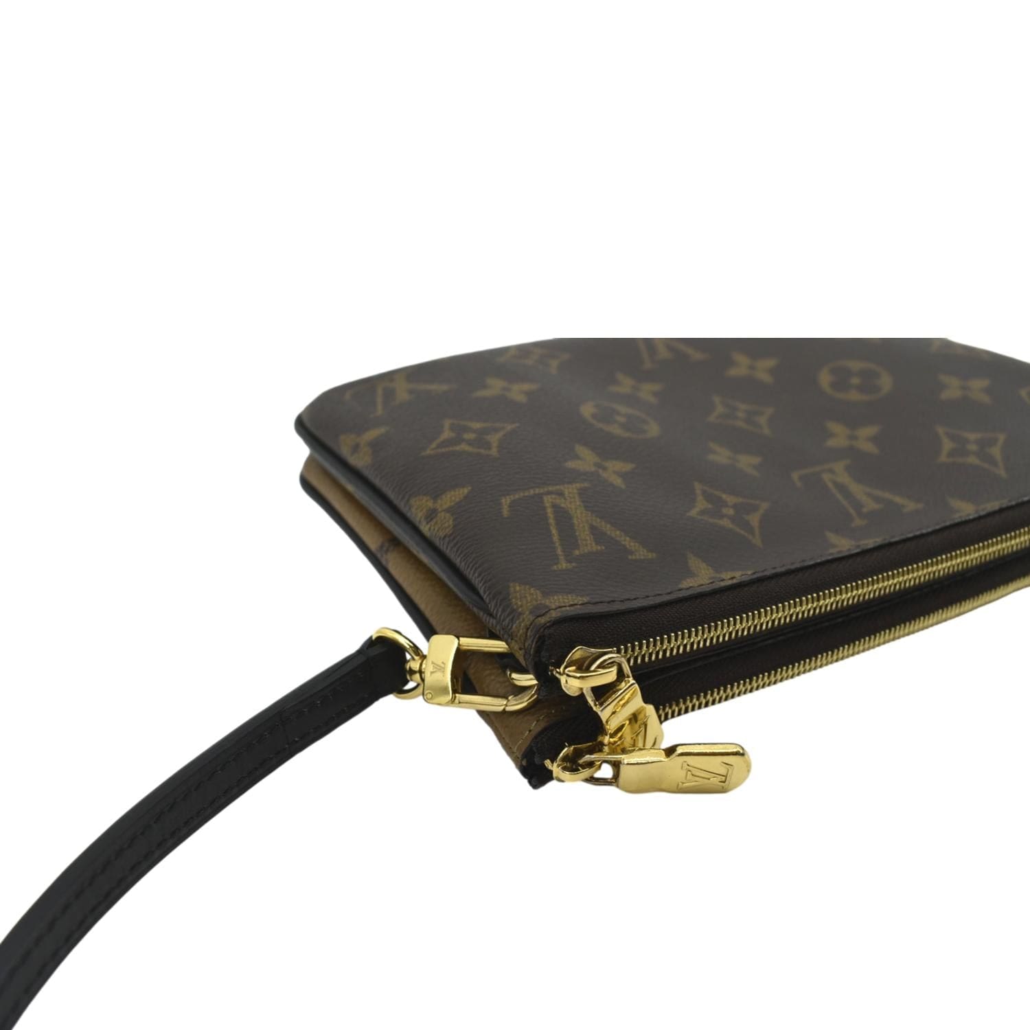 Louis Vuitton Monogram Giant Reverse Double Zip Pochette - Brown Crossbody  Bags, Handbags - LOU757656