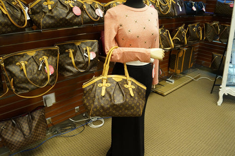 LOUIS VUITTON Monogram Tivoli GM Brown Tote Shoulder Bag