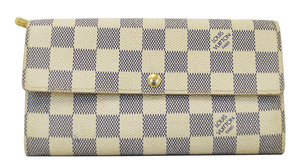 LOUIS VUITTON Damier Azur Portefeiulle Sarah Long Bifold Wallet