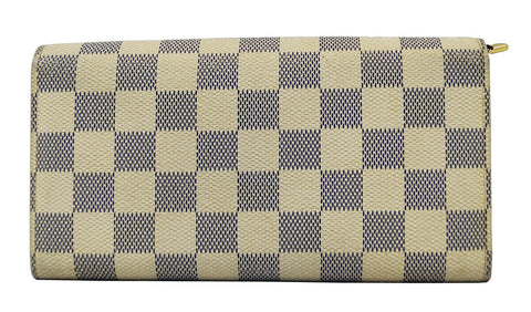 LOUIS VUITTON Damier Azur Portefeiulle Sarah Long Bifold Wallet