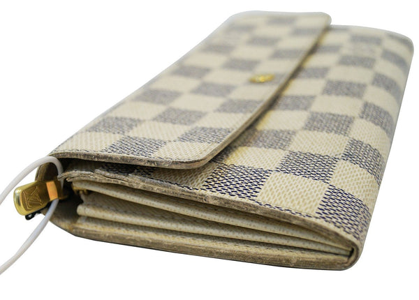 LOUIS VUITTON Damier Azur Portefeiulle Sarah Long Bifold Wallet