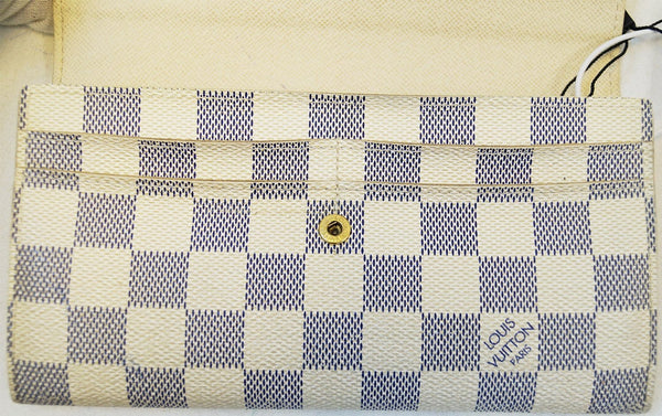 LOUIS VUITTON Damier Azur Portefeiulle Sarah Long Bifold Wallet