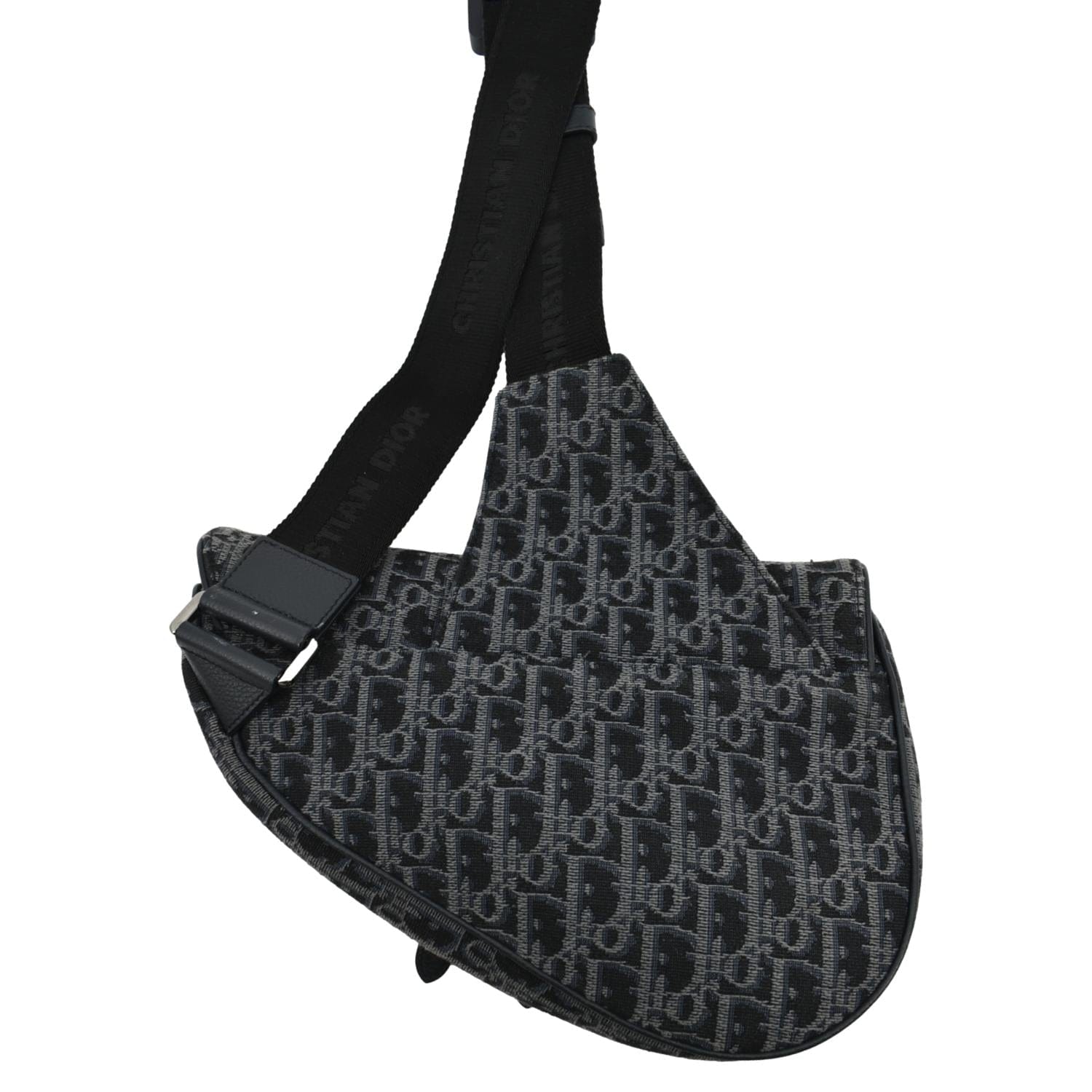 Dior Oblique Saddle Bag Black