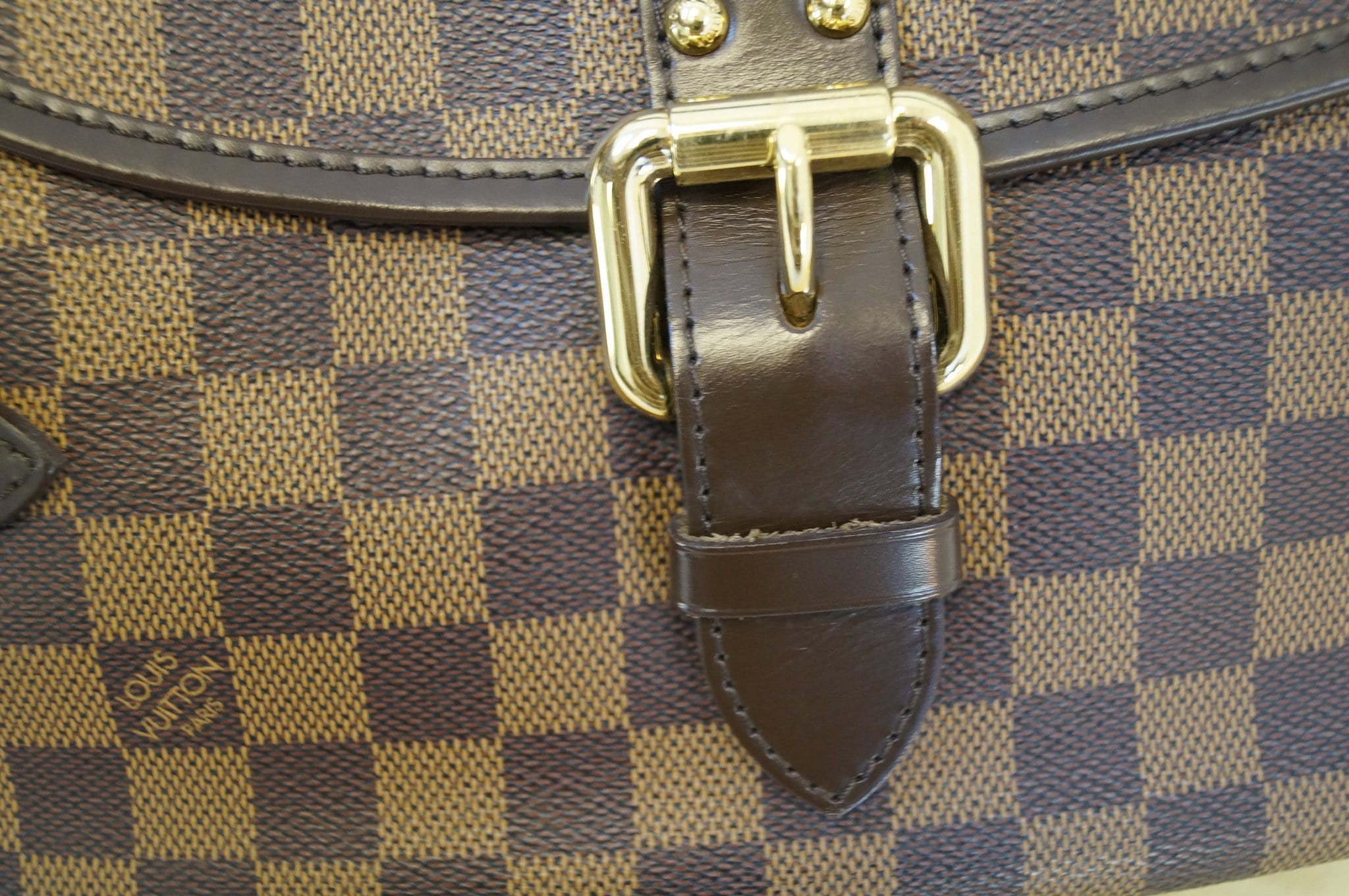 Louis Vuitton Highbury Damier Ebene 871544 Brown Coated Canvas Shoulder Bag, Louis Vuitton