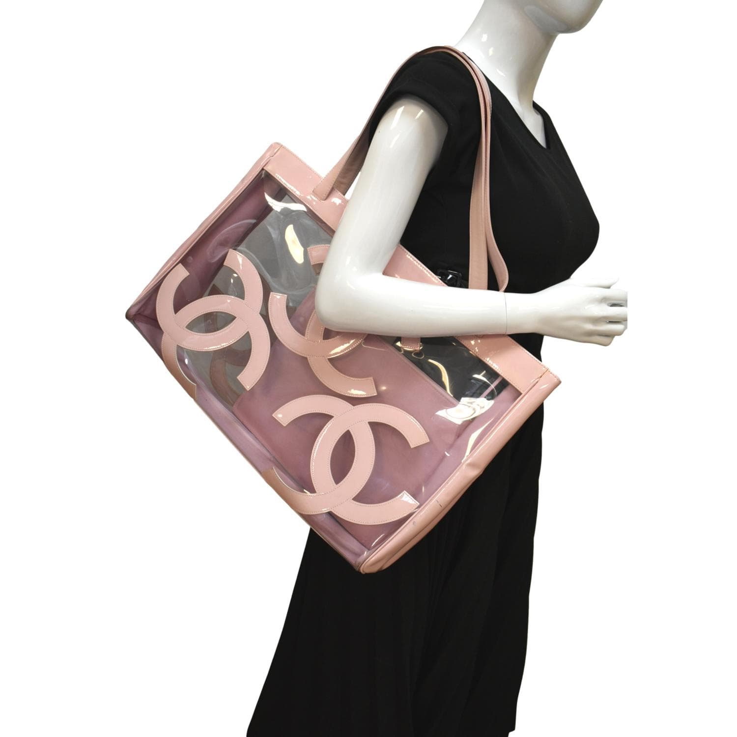 Chanel CHANEL Coco Travel Shoulder Tote Bag Coco Mark Logo Black