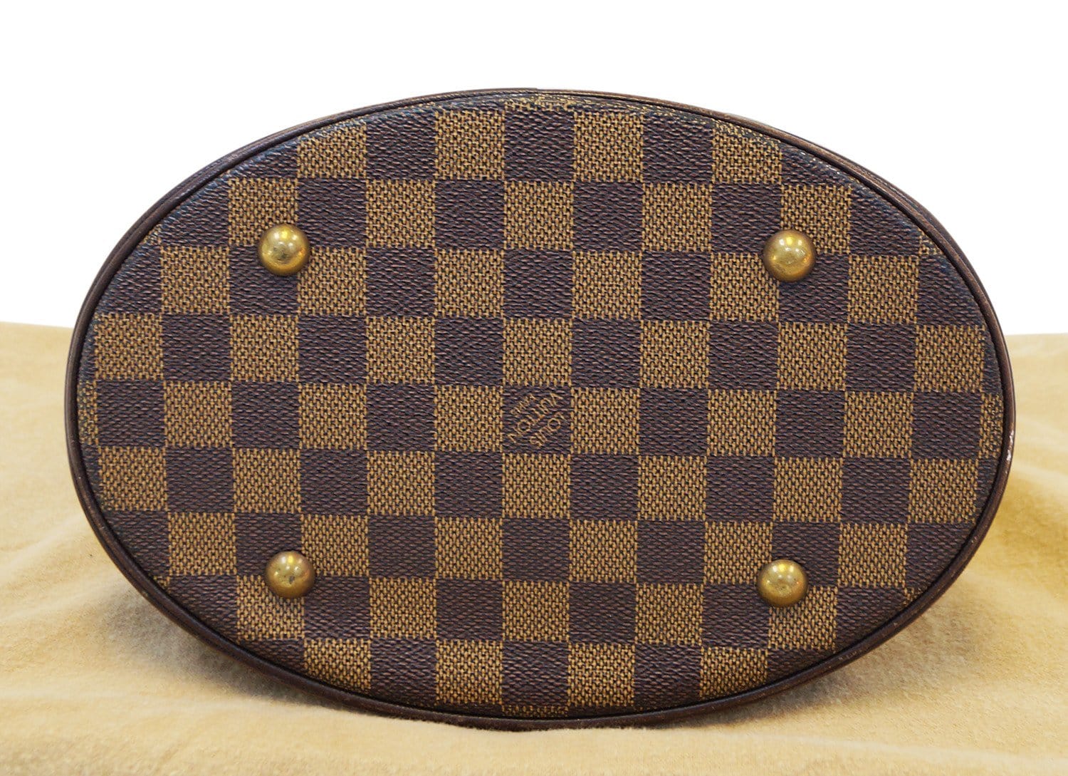 Auth Louis Vuitton Damier Pouch for Marais Bag Small Pouch Brown Used