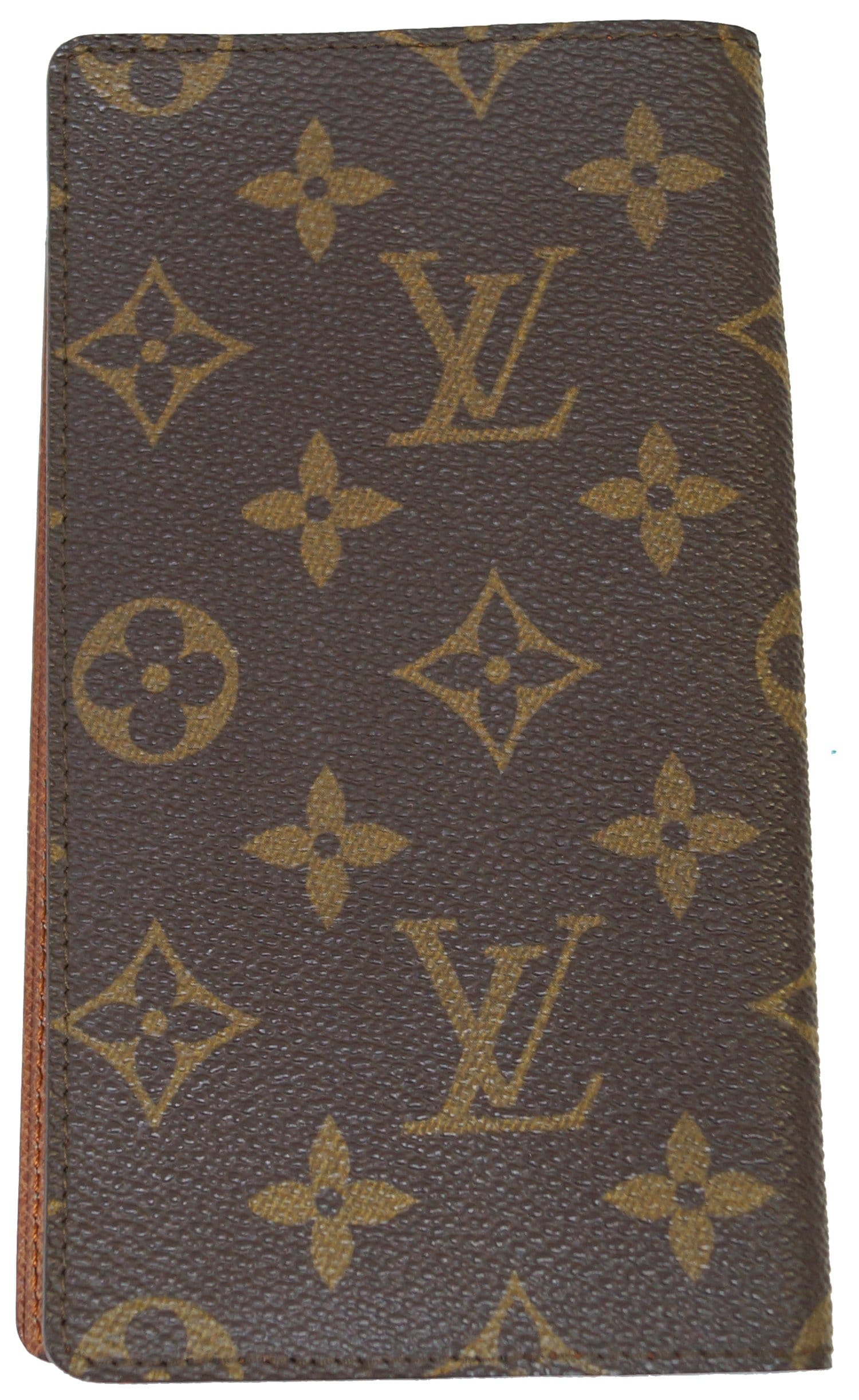 💚OFFERS?✓Authentic Louis Vuitton Wallet Diary Cover Brown Monogram LV  Vintage