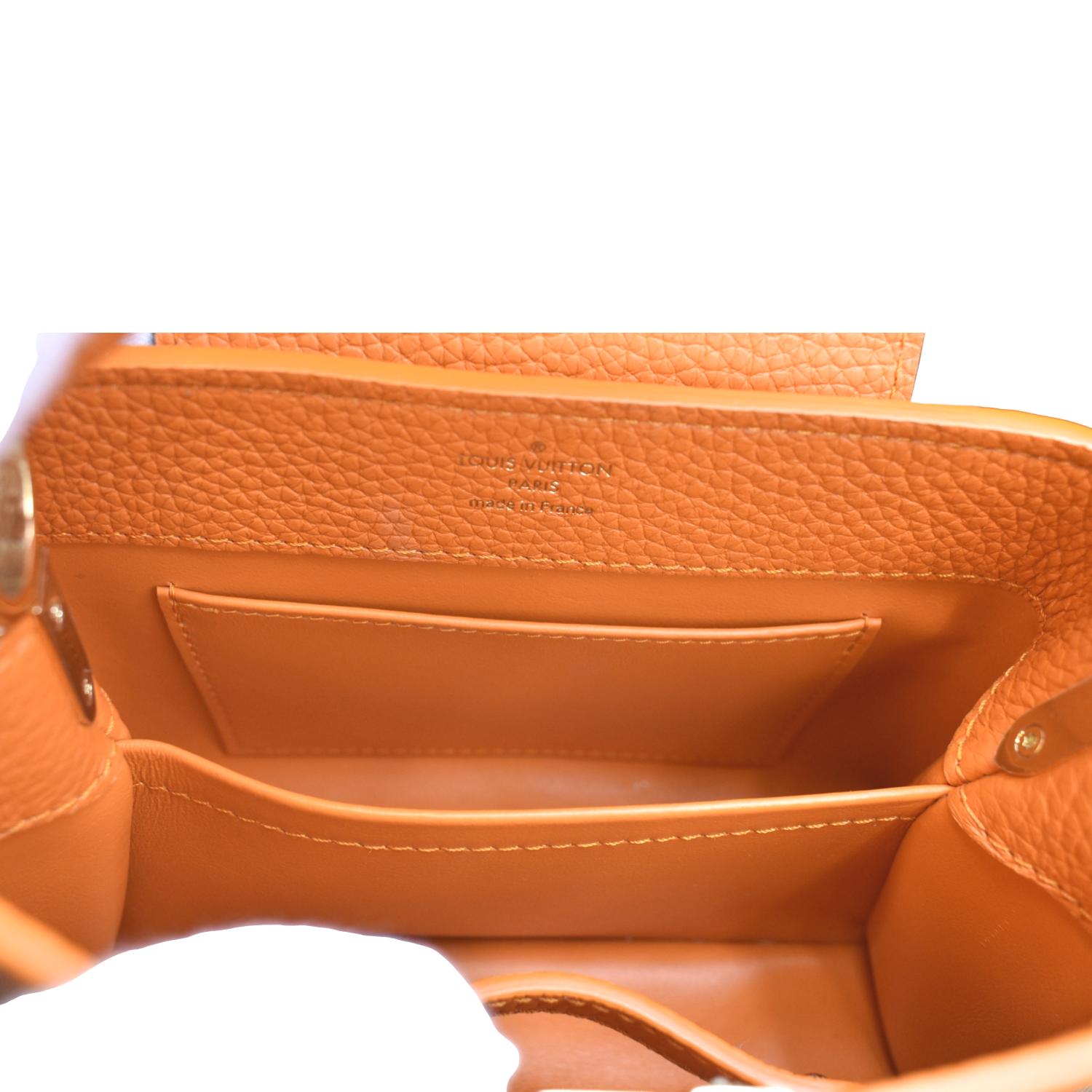 Louis Vuitton Capucines Womens Handbags, Orange