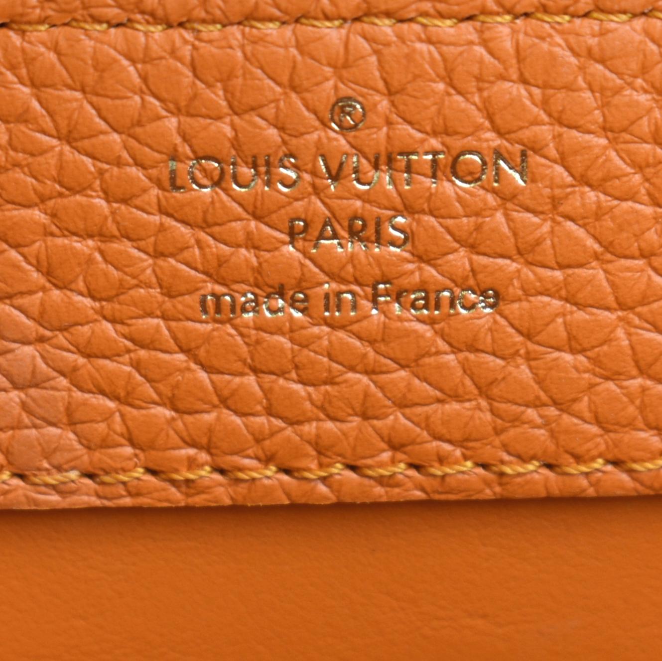 Louis Vuitton Topaze Imperiale Capucines Mini Orange Taurillon Python 3LK0228