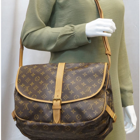 LOUIS VUITTON Saumur 35 Monogram Canvas Shoulder Bag