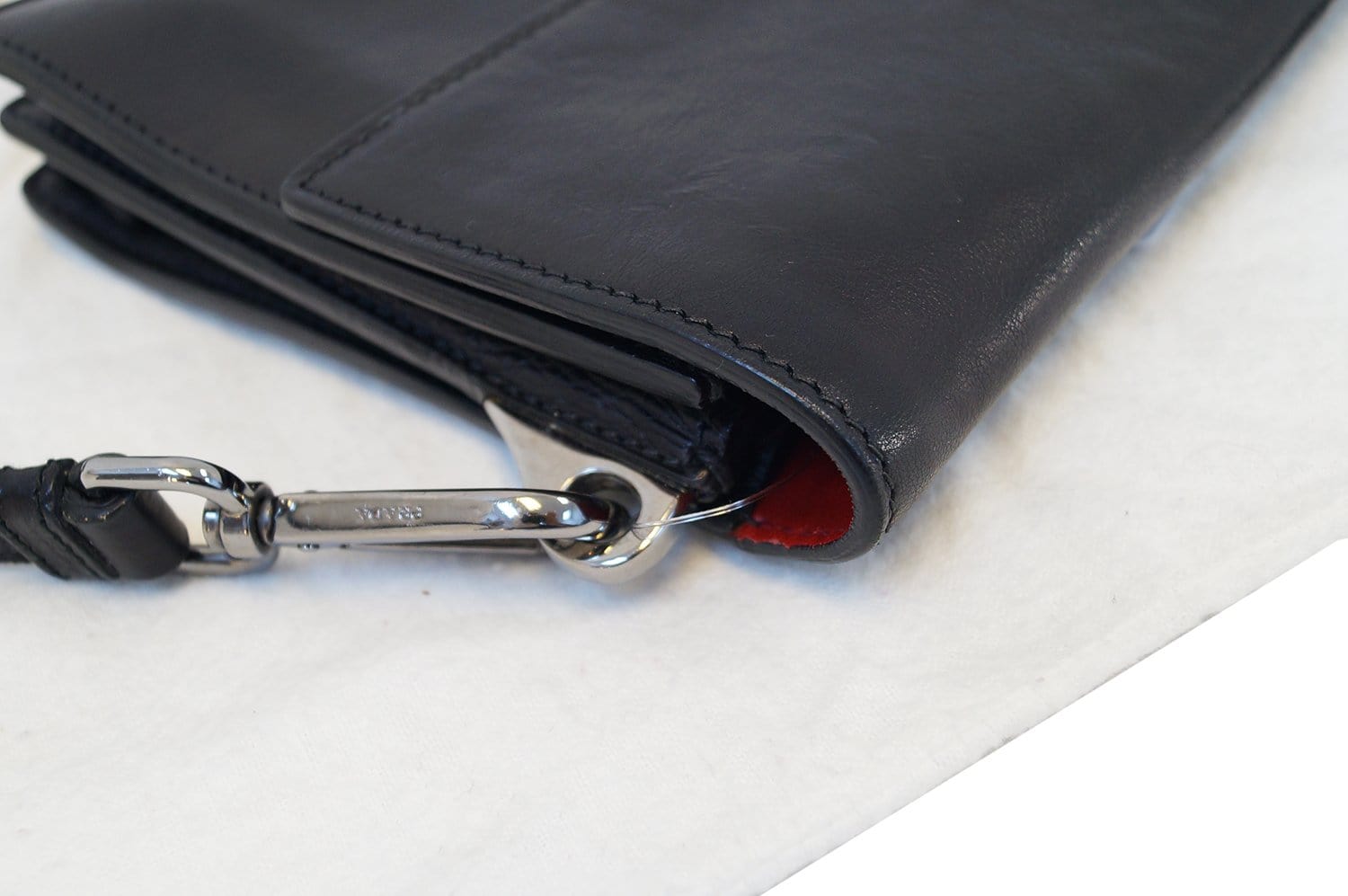 Saffiano leather crossbody bag Prada Grey in Leather - 32575748
