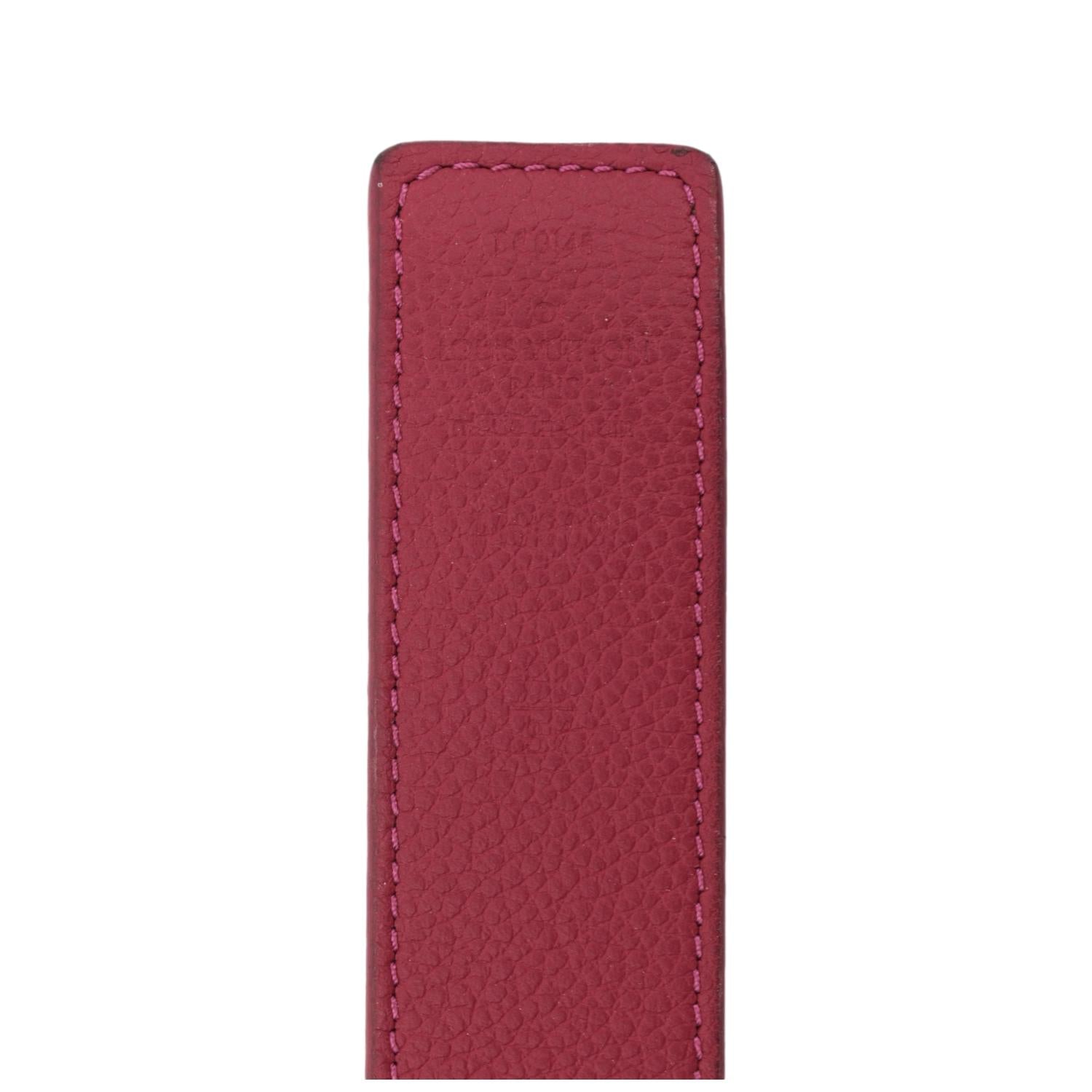 Louis Vuitton Red Monogram Leather 'LV Initials' Belt