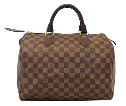 LOUIS VUITTON Damier Ebene Speedy 30 Handbag