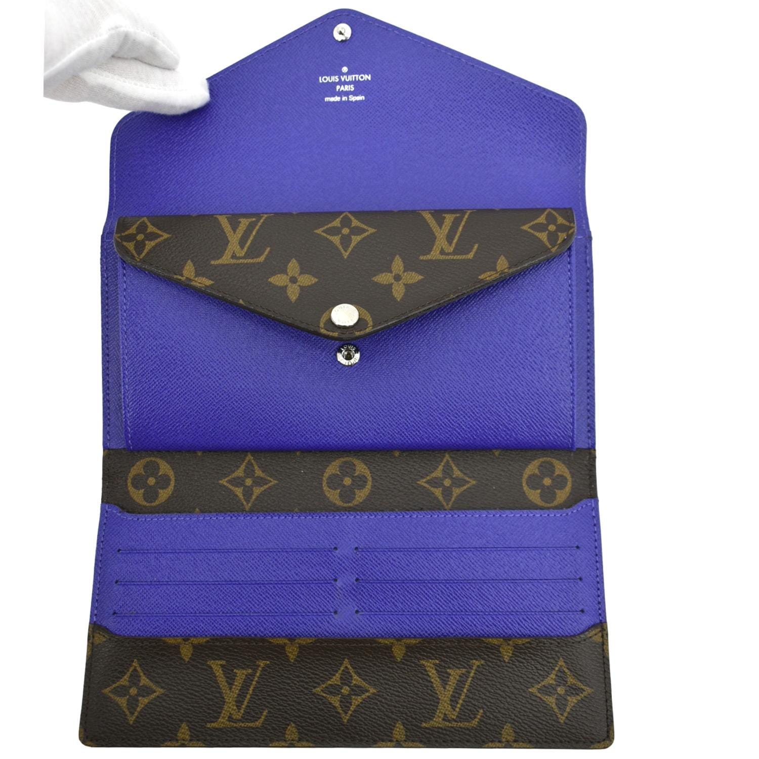 Louis Vuitton Indigo Epi Leather and Monogram Canvas Marie-Lou Long Wallet  - Yoogi's Closet