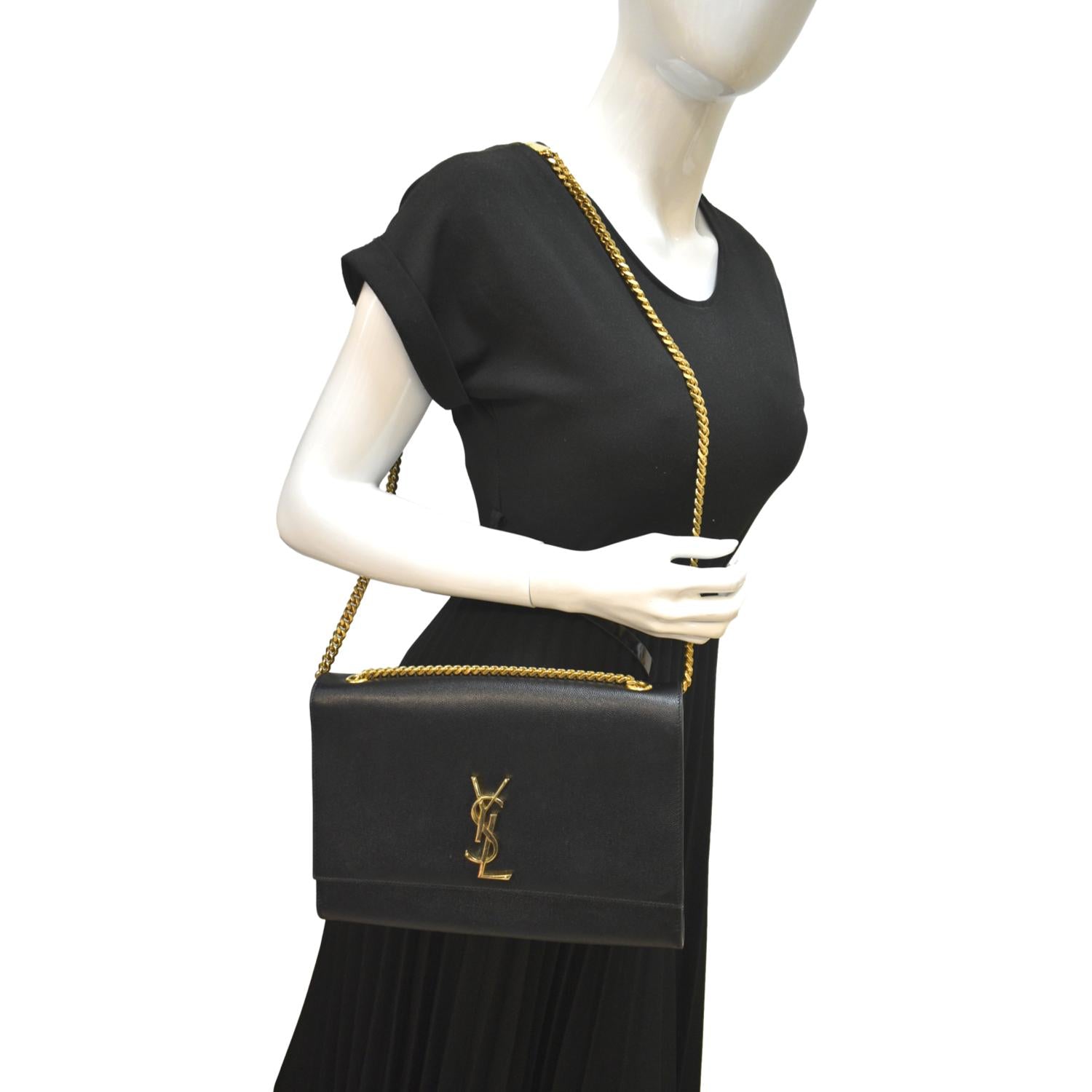 Shop Saint Laurent Medium Kate Leather Shoulder Bag