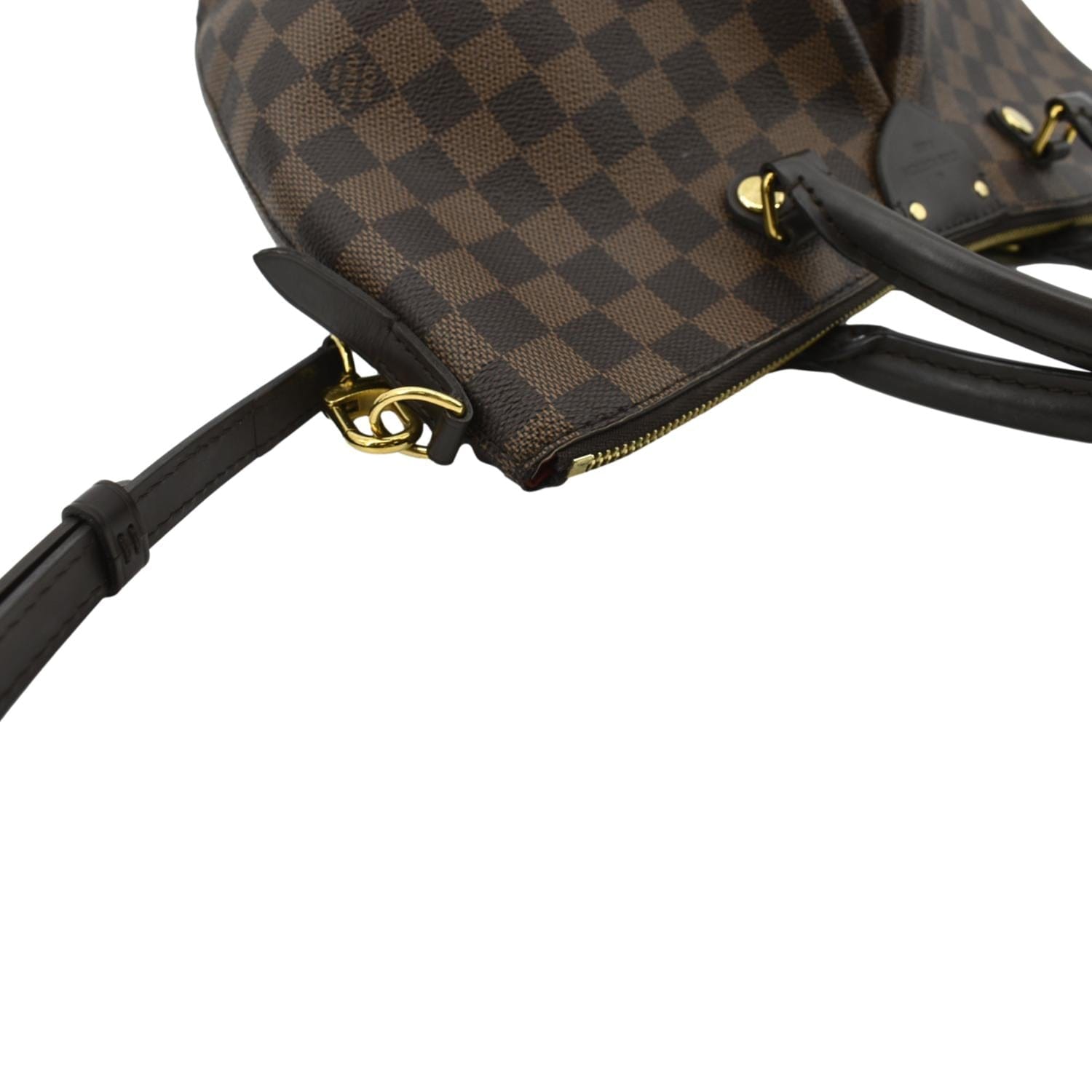 Brown Louis Vuitton Damier Ebene Siena PM Bag For Sale at 1stDibs