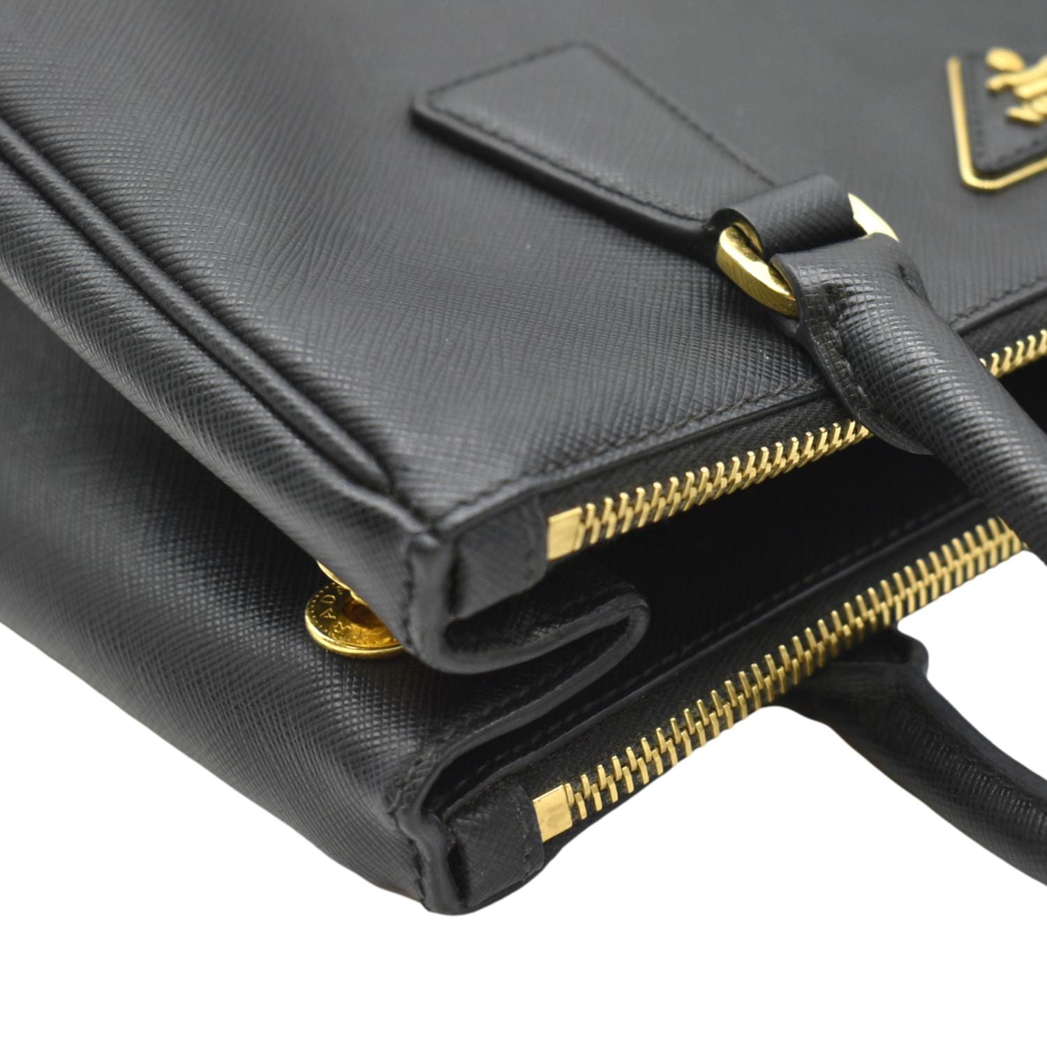 Black Large Prada Galleria Saffiano Leather Bag