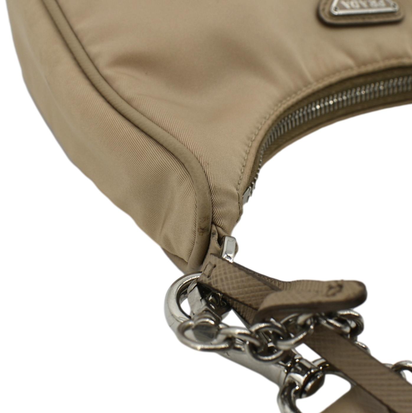 Prada Re-Nylon Shoulder Bag - Brown