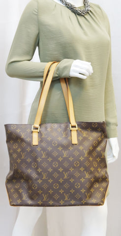 LOUIS VUITTON Monogram Canvas Cabas Mezzo Tote Bag