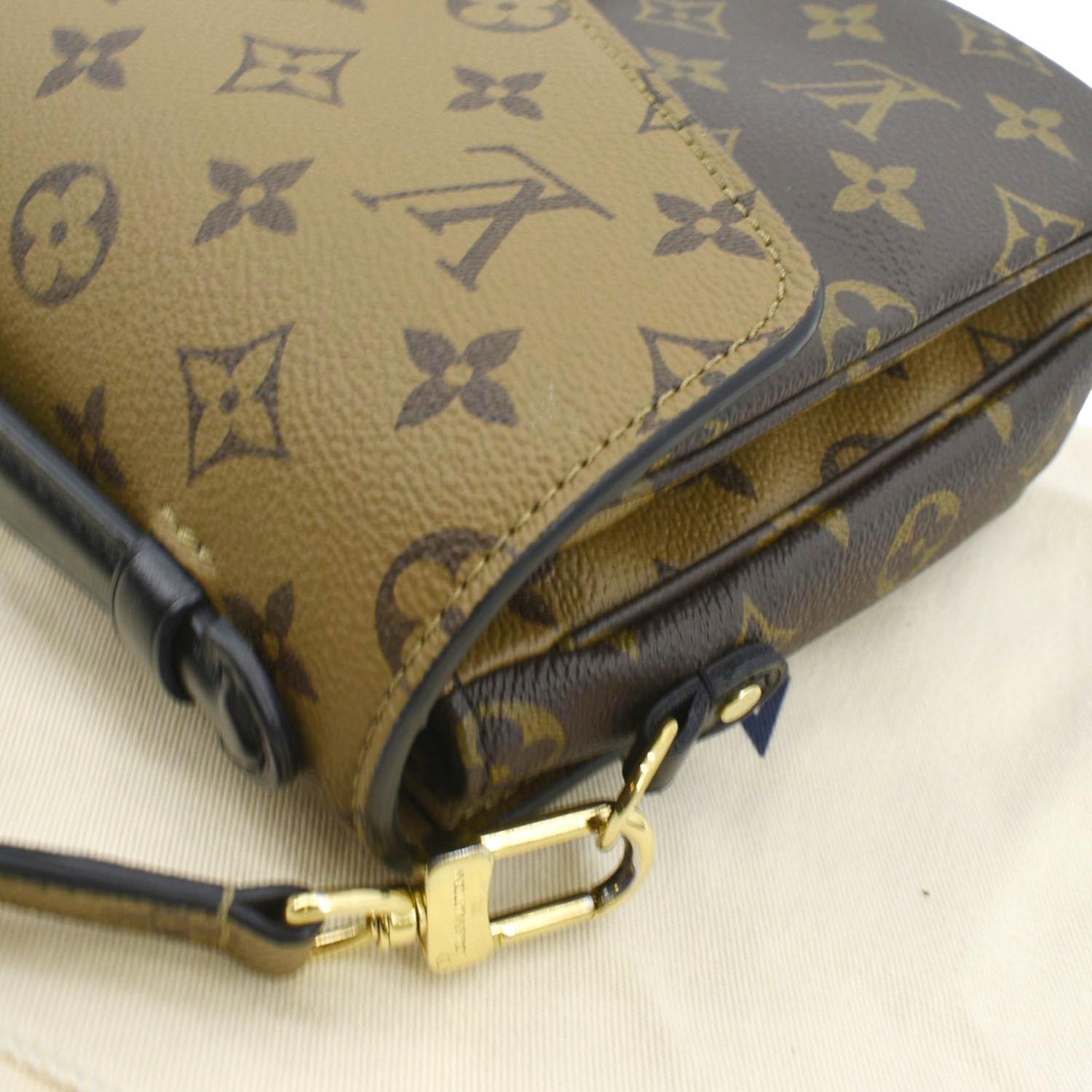 Louis Vuitton Toiletry Monogram Pouch 26 Brown Canvas with Crossbody Strap