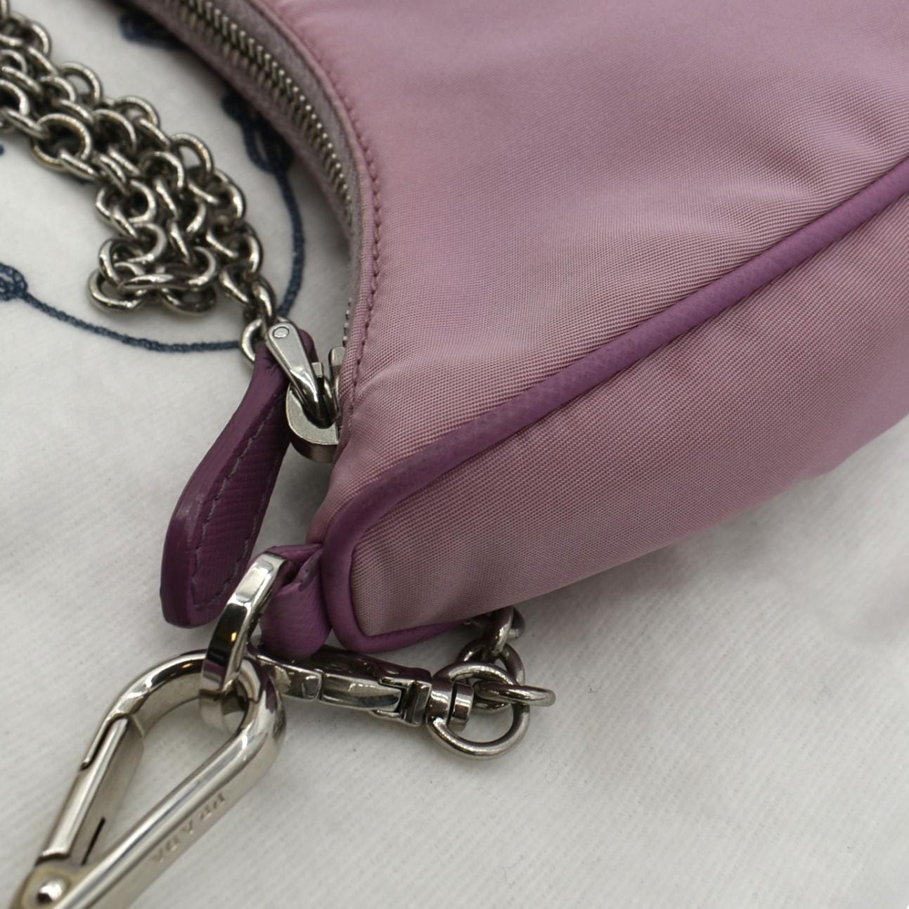 Prada Re-Edition 2005 Shoulder Bag Tessuto Small Pink 88653299