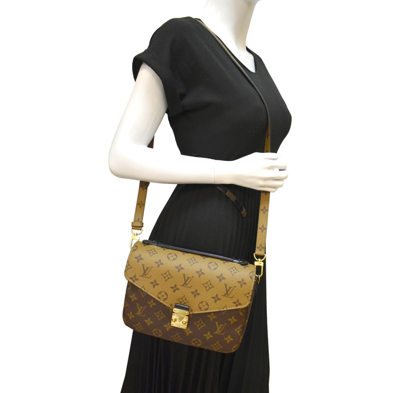 Louis Vuitton, Bags, Pochettemetis Reverse Monogram Canvas Crossbody Bag