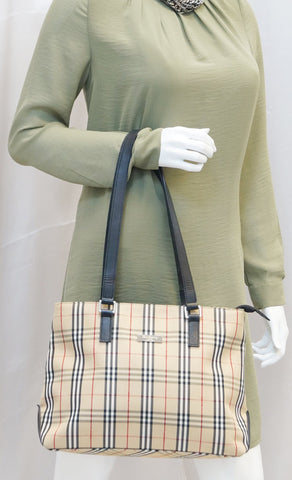 BURBERRY Blue Label Nova Check Tote Bag