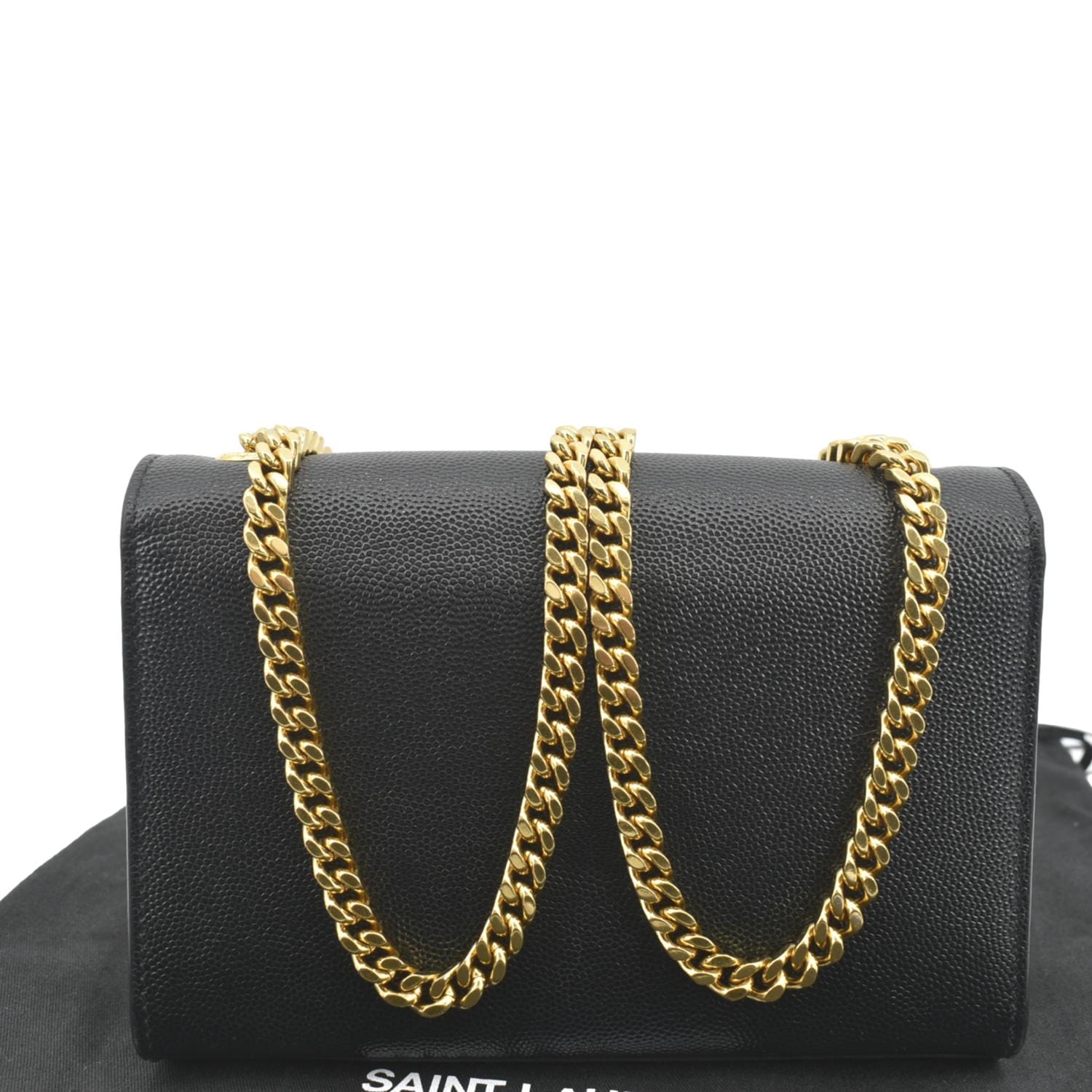 Saint Laurent Small Kate Leather Shoulder Bag - Black