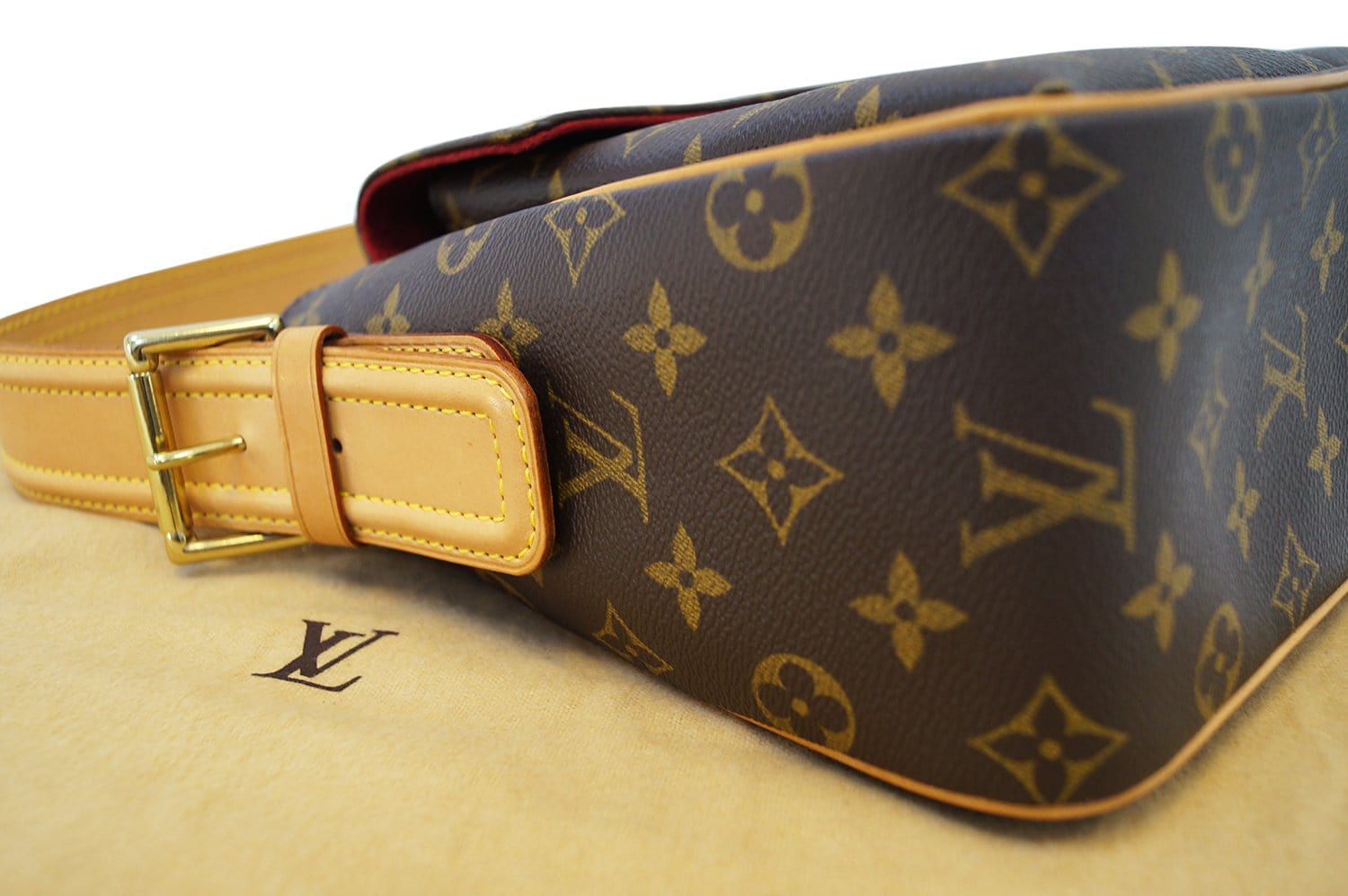 Louis Vuitton, Bags, Auth Louis Vuitton Monogram Viva Cite Gm M5163  Womens Shoulder Bag