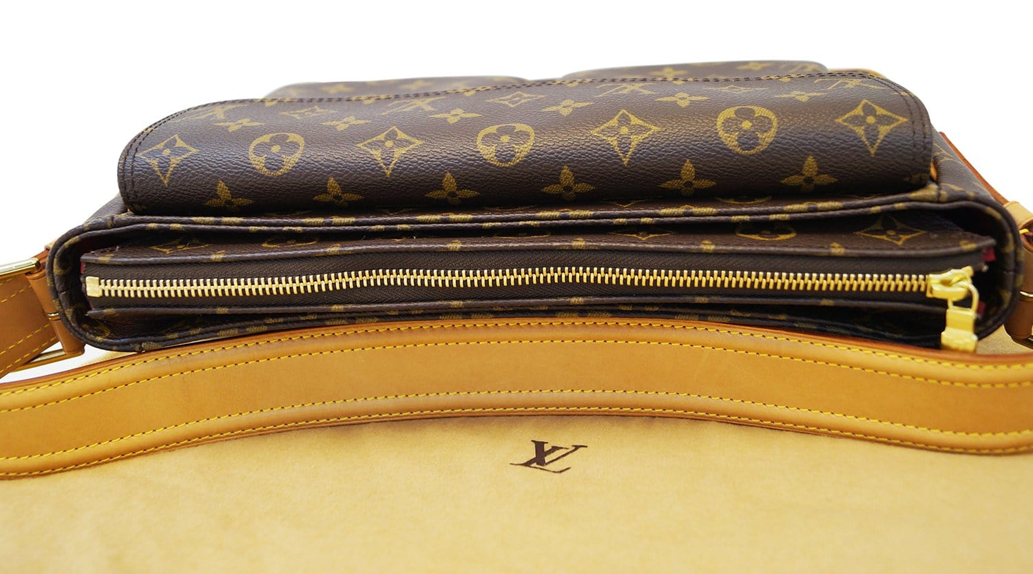 Louis Vuitton, Bags, Auth Louis Vuitton Monogram Viva Cite Gm M5163  Womens Shoulder Bag