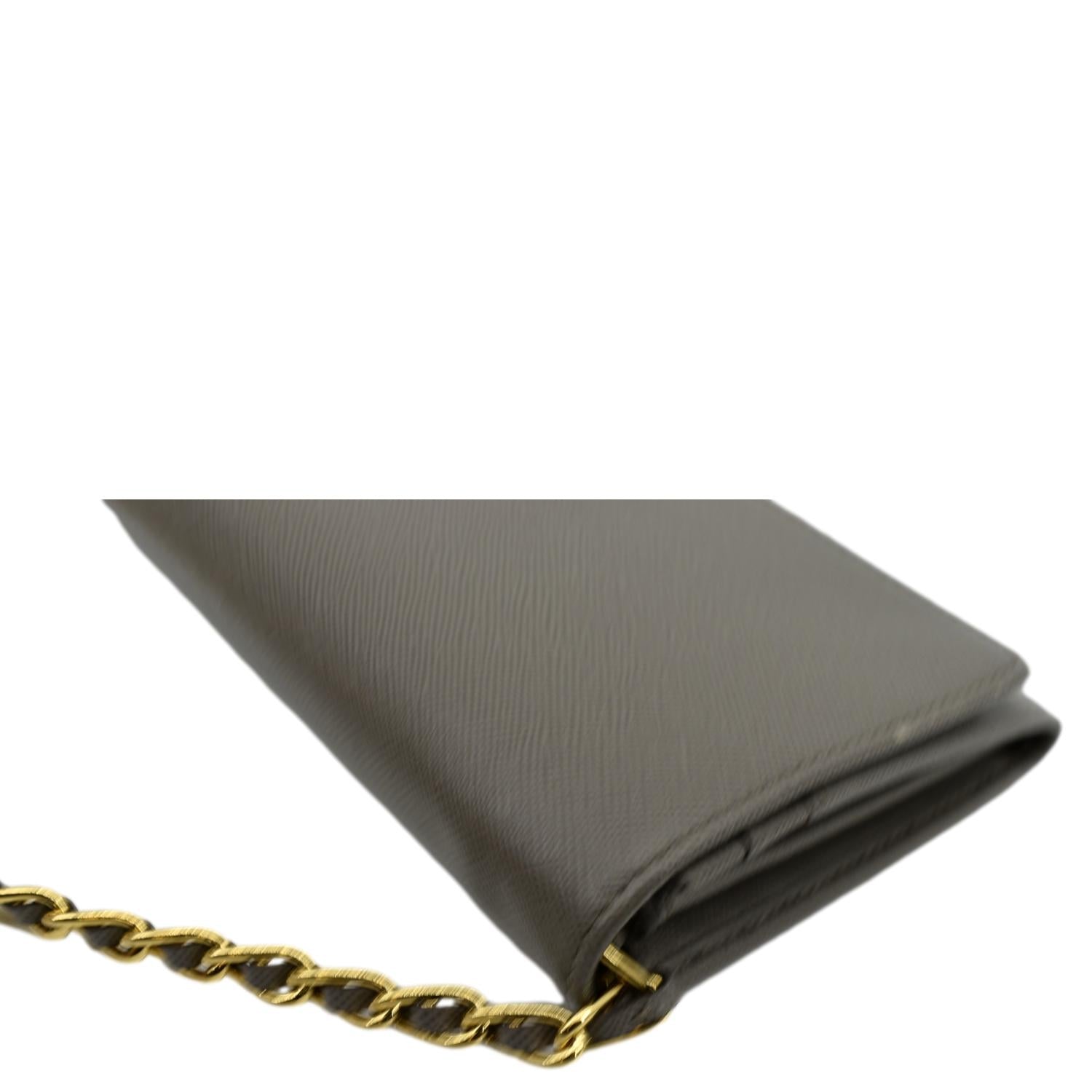 Prada Wristlet Wallet on Chain Saffiano Leather Mini at 1stDibs