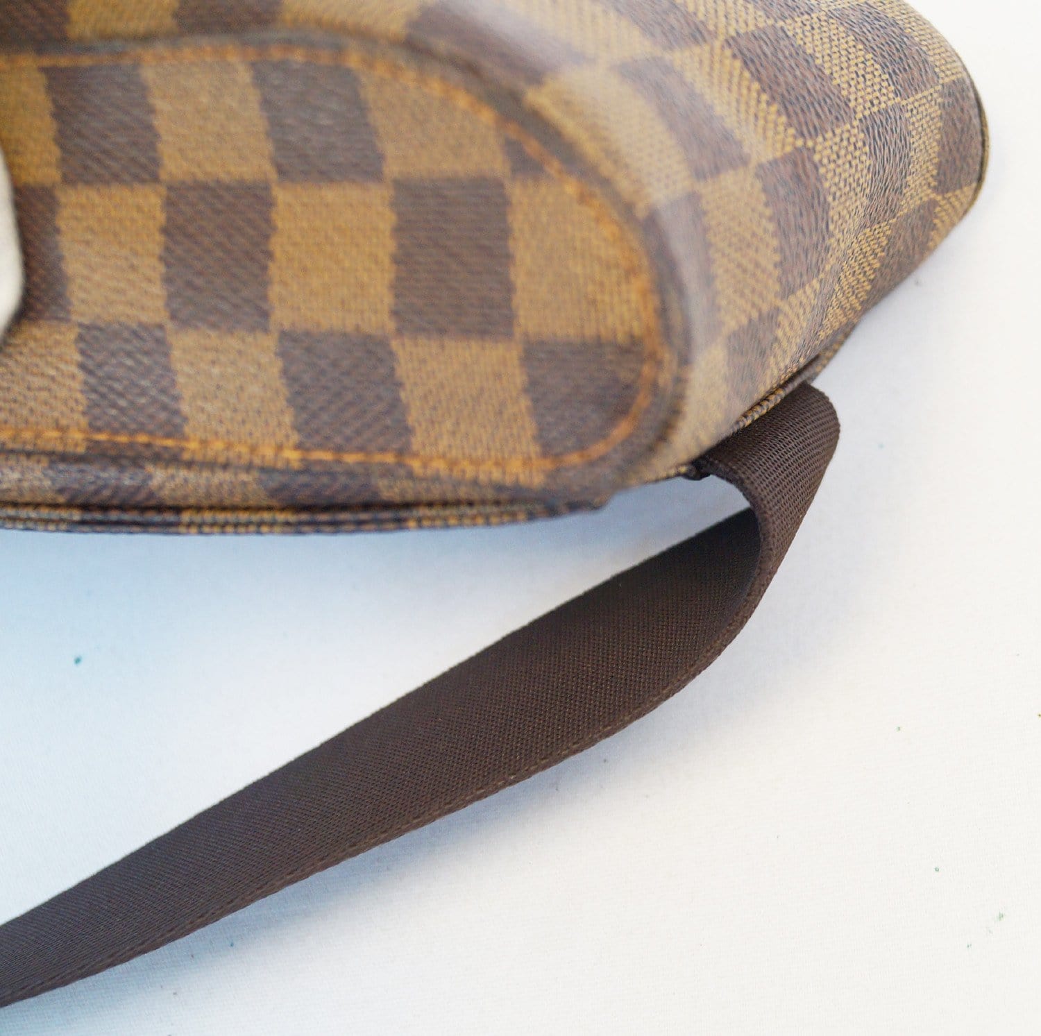 Geronimo cloth clutch bag Louis Vuitton Brown in Cloth - 32666601