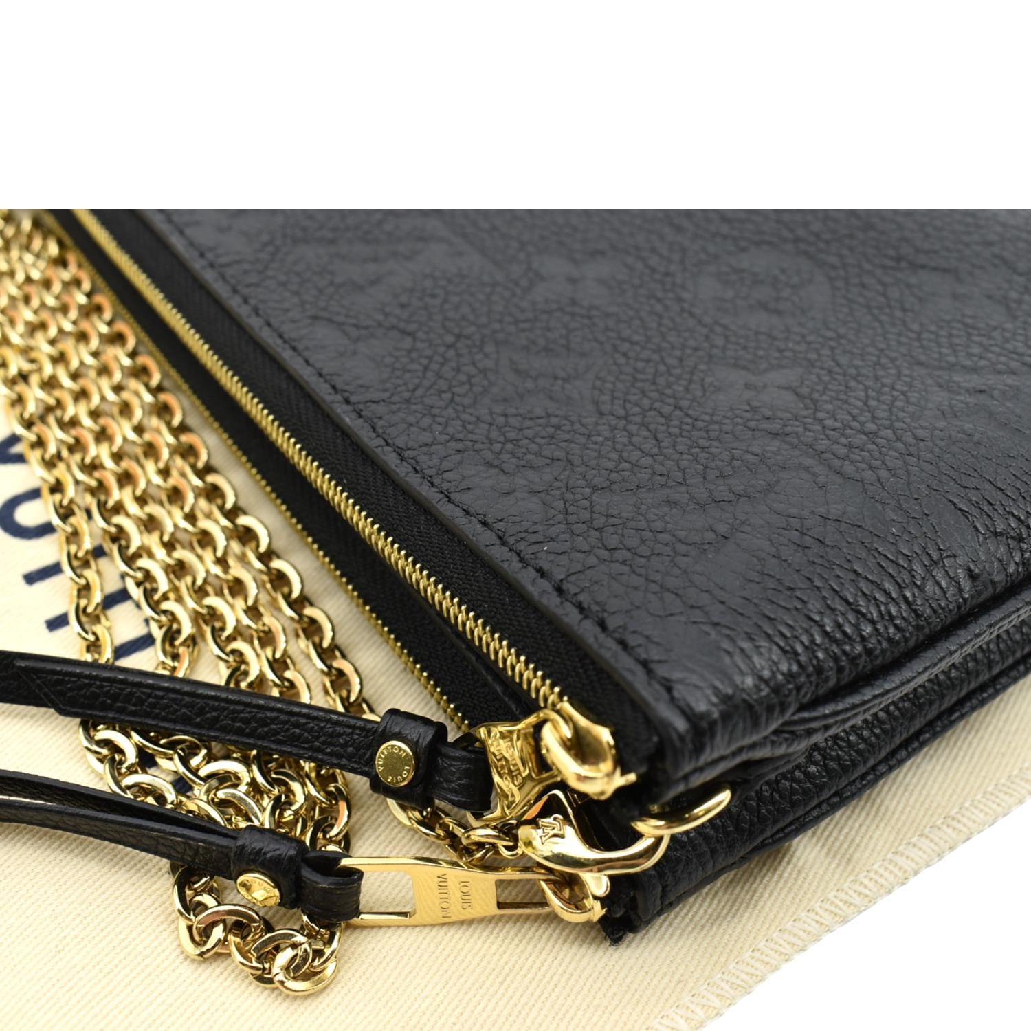 Louis Vuitton Double Zip Clutch Bag