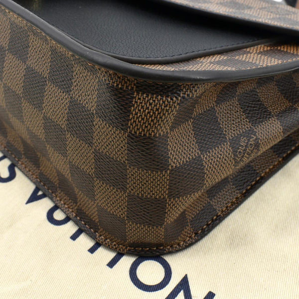 LOUIS VUITTON Beaumarchais Damier Ebene Shoulder Bag Brown