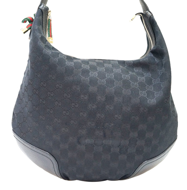 GUCCI Black GG Canvas Princy Hobo Bag