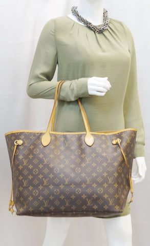 LOUIS VUITTON Monogram Canvas Neverfull GM Shoulder Bag