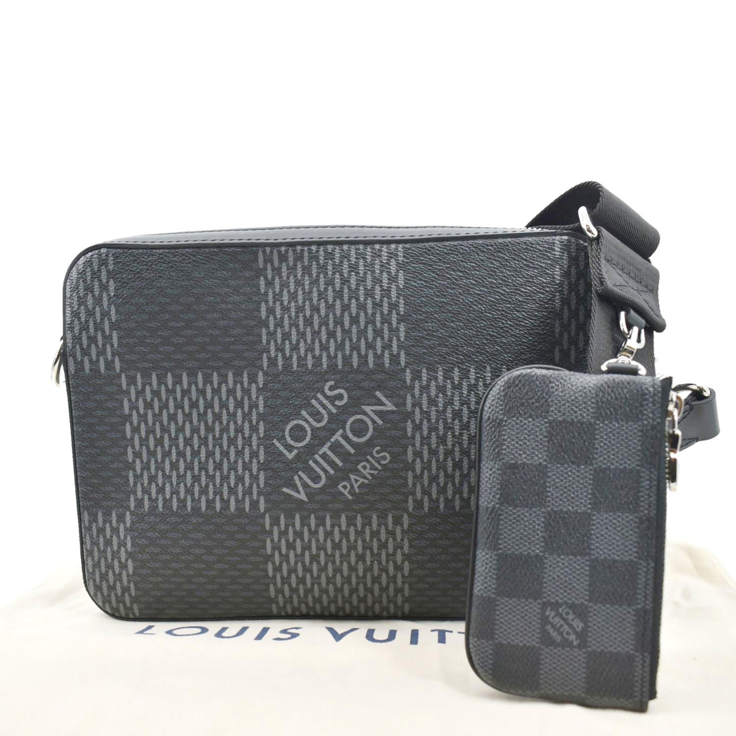 AUTHENTIC/NEW LOUIS VUITTON Alpha Wearable wallet Damier Graphite canvas,  Luxury, Bags & Wallets on Carousell