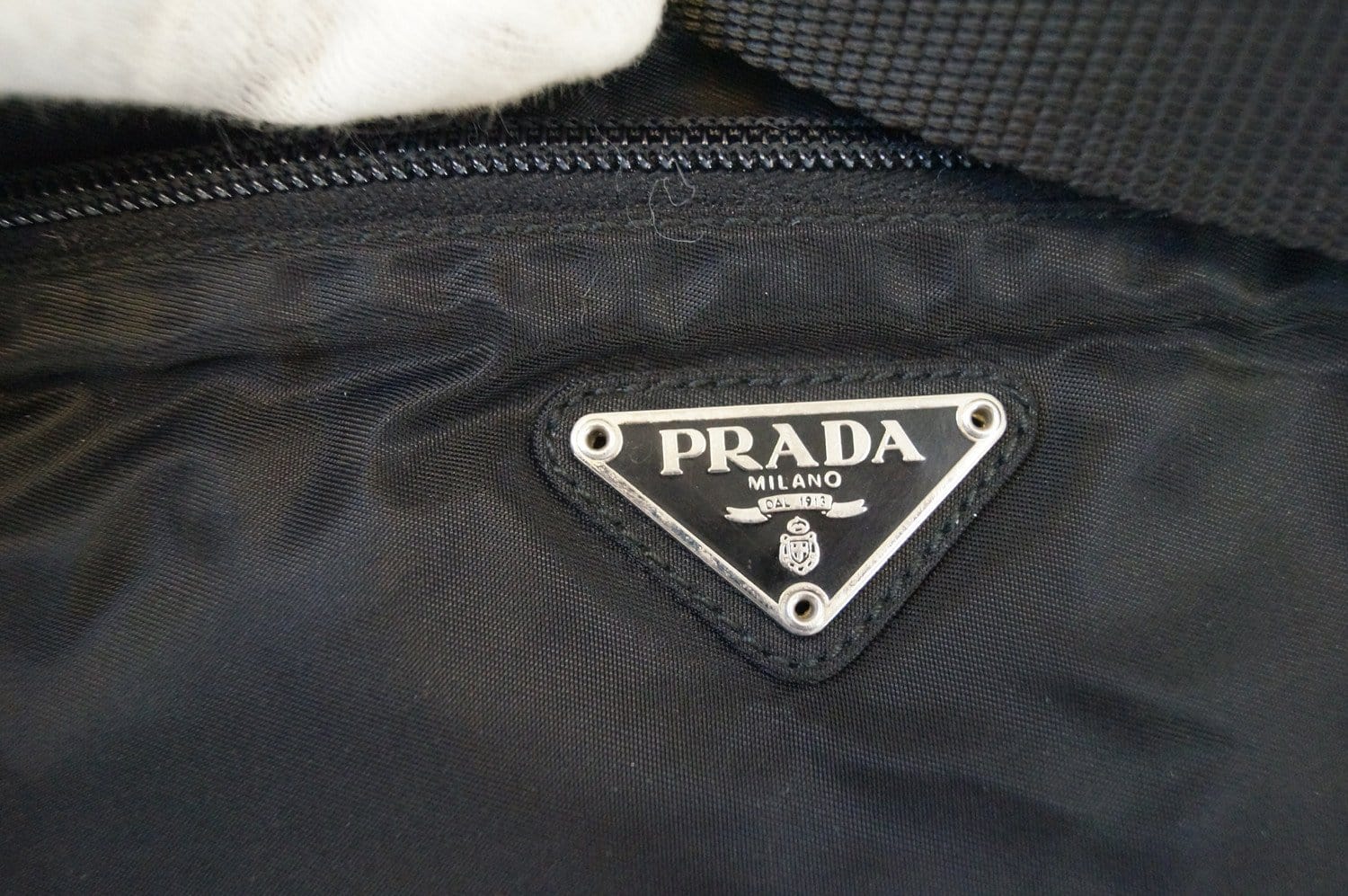 Prada Nylon Black Tote Shoulder Bag Vintage - Final Call