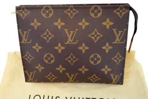 LOUIS VUITTON Monogram Poche Toilette 19 Cosmetics Pouch