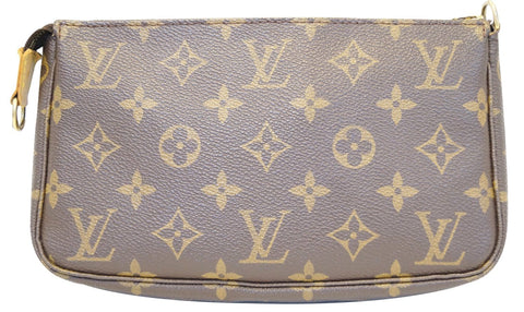 LOUIS VUITTON Brown Monogram Canvas Pochette Accessoires Pouch