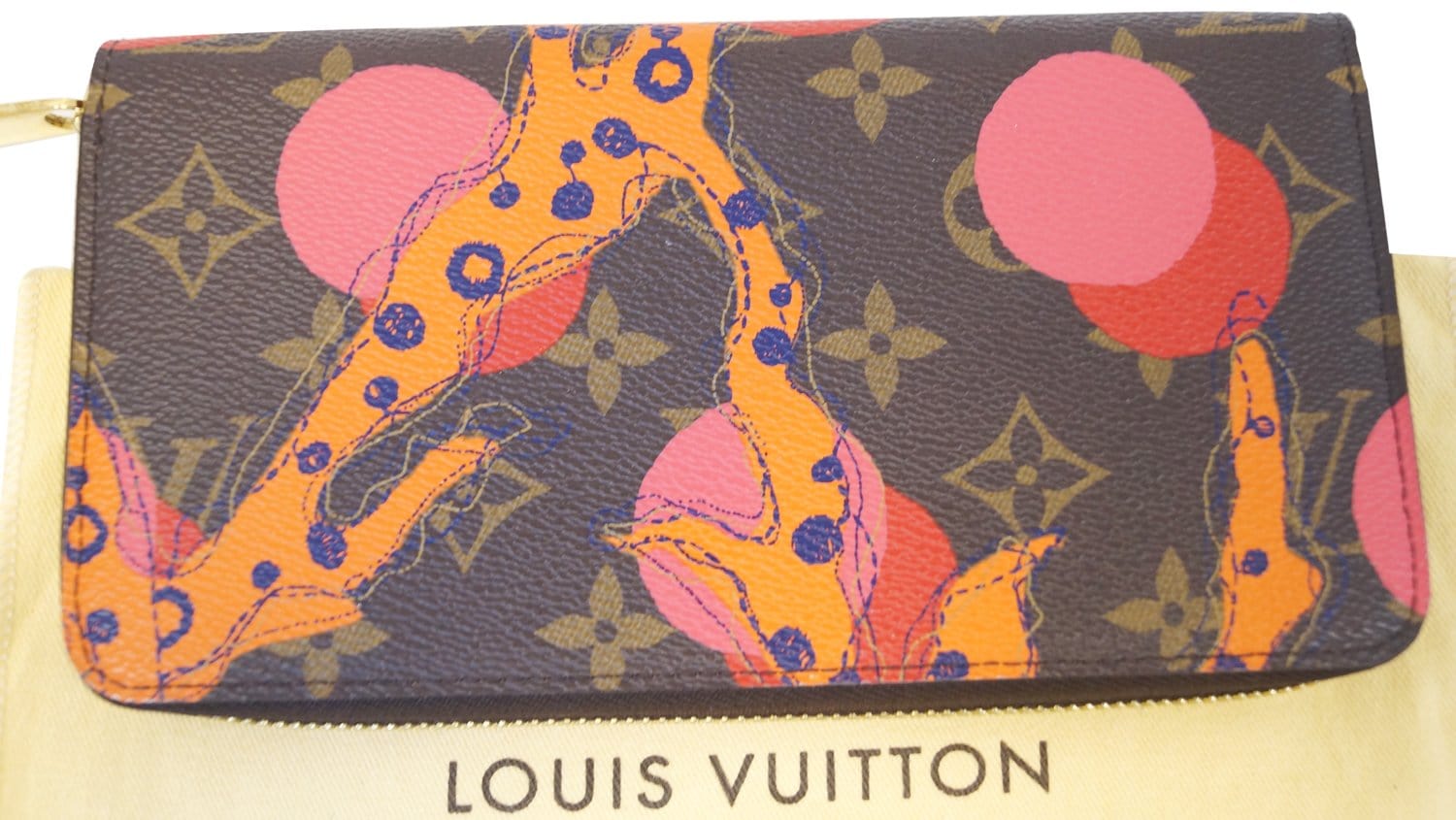 Louis Vuitton Black Monogram Multicolor Litchi Long Zippy Wallet Zip Around  20lz For Sale at 1stDibs