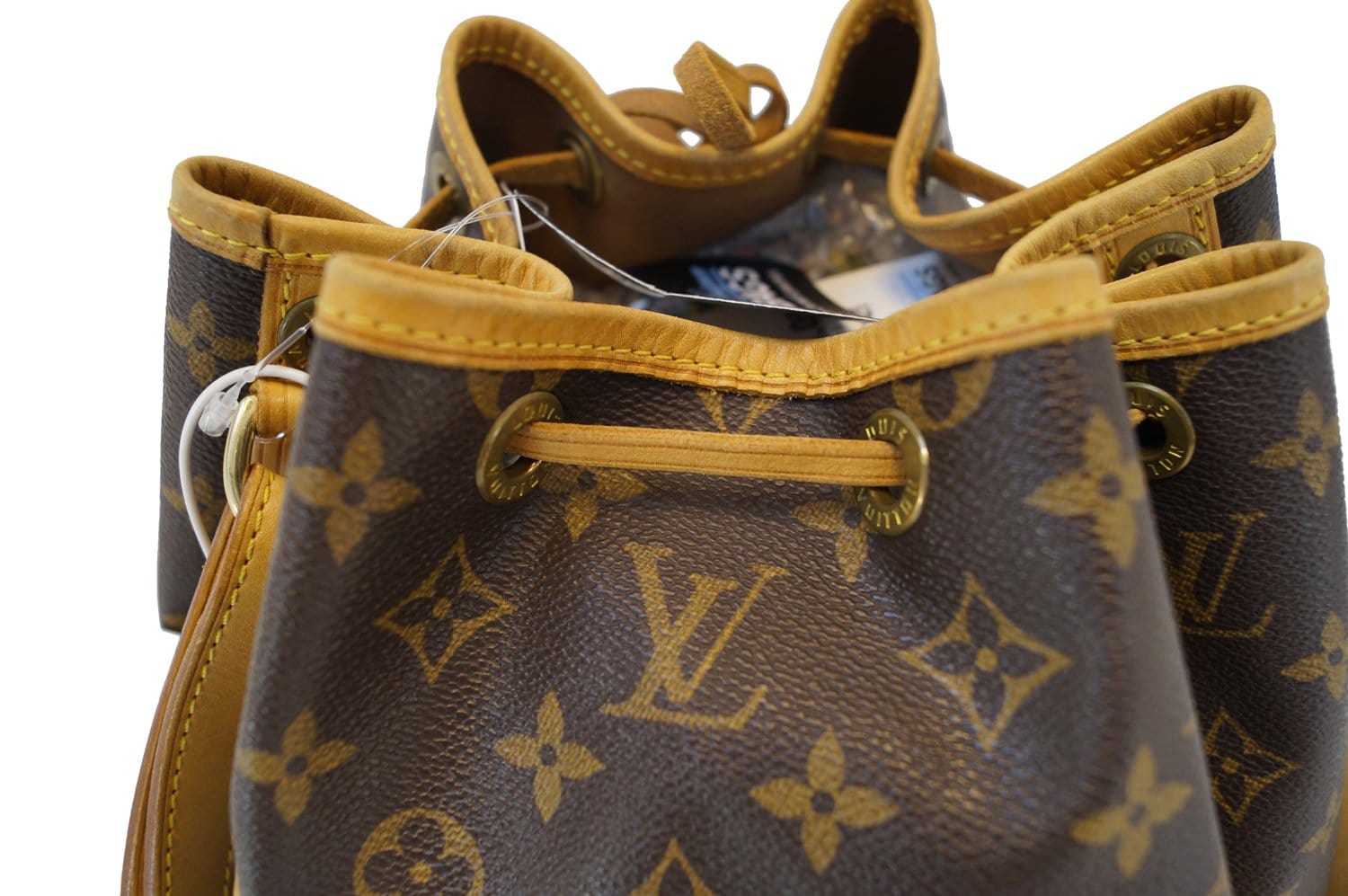 Louis Vuitton Mustard Leather Large Noe Drawstring Shoulder Bag