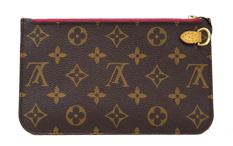 LOUIS VUITTON Monogram Neverfull PM Pochette Wristlet Clutch