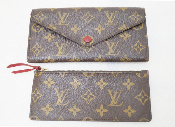 LOUIS VUITTON Monogram Canvas Sarah Wallet with Coin Purse