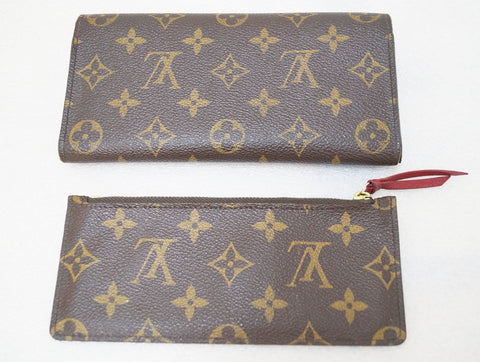 LOUIS VUITTON Monogram Canvas Sarah Wallet with Coin Purse